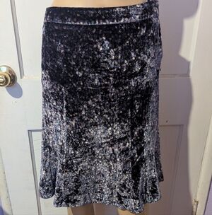 Marc Jacobs Black and White Velvet Mini Skirt